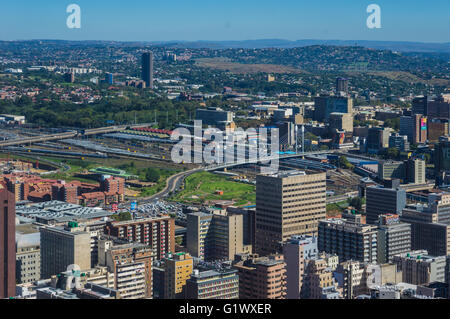 The Johannesburg city skyline Stock Photo