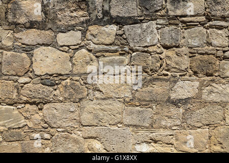 The wall of the ancient monastery Stock Photo