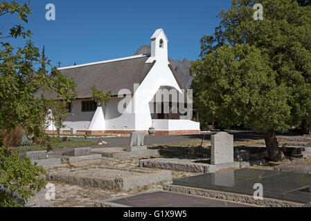 GROOT DRAKENSTEIN WESTERN CAPE SOUTH AFRICA  The thatched Christian Church of St George at Groot Drakenstein Southern Africa Stock Photo