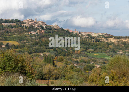 skyline of Montepulciano Stock Photo