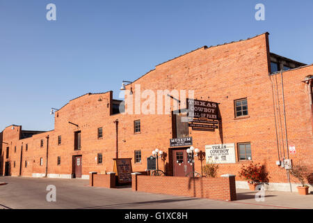 Texas Cowboy Hall of Fame in Fort Worth Stockyards historic district. Fort Worth, Texas, USA Stock Photo