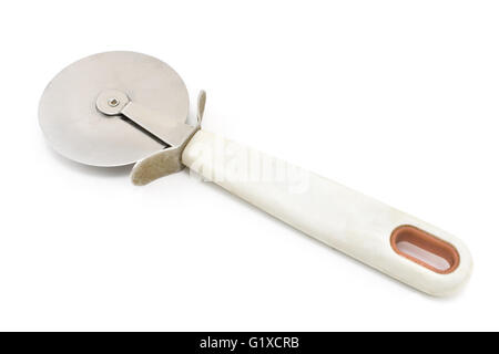 Pizza cutter isolated on white Stock Photo