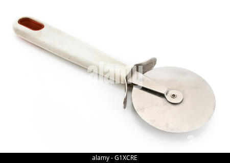 Pizza cutter isolated on white Stock Photo