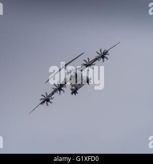 An airbus A400M Atlas aircraft in flight Stock Photo