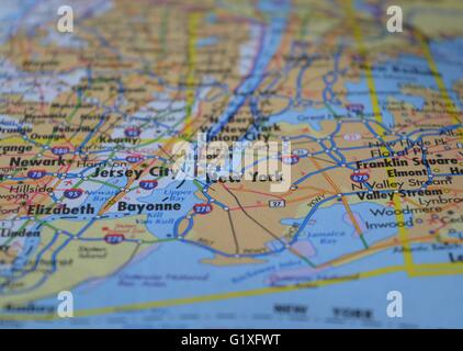 New York City Map Stock Photo