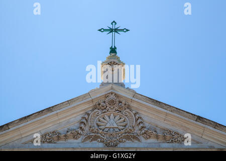 The Neoclassical Basilica da Estrela, built by Dona Maria I in the 18th Century in Lisbon, Portugal Stock Photo