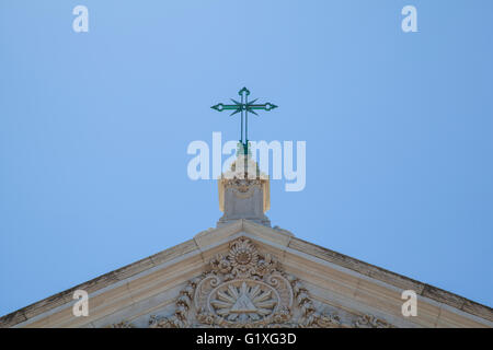 The Neoclassical Basilica da Estrela, built by Dona Maria I in the 18th Century in Lisbon, Portugal Stock Photo