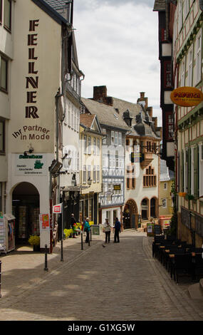 Street in the city of Marburg, Germany Stock Photo
