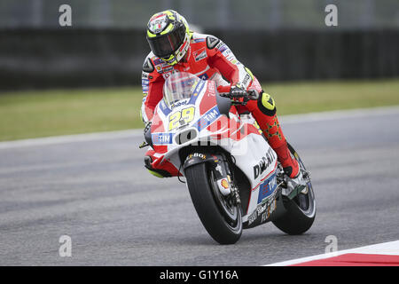 Scarperia, Italy. 20th May, 2016. ANDREA IANNONE of Italy and Ducati Team rides during Free Practice of the MotoGp of Italy at Mugello Circuit in Scarperia, Italy. Credit:  James Gasperotti/ZUMA Wire/Alamy Live News Stock Photo