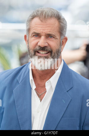 Cannes, France. 21th May, 2016. Mel Gibson Actor Blood Father, Photocall. 69 Th Cannes Film Festival Cannes, France 21 May 2016 Diw90987 Credit:  Allstar Picture Library/Alamy Live News Stock Photo