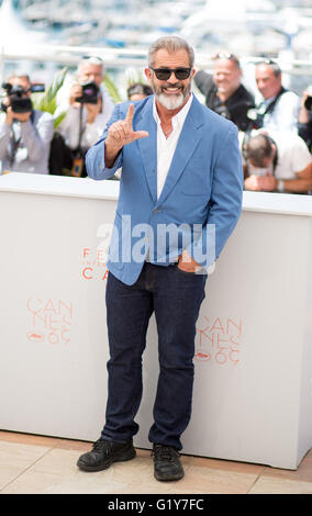 Cannes, France. 21th May, 2016. Mel Gibson Actor Blood Father, Photocall. 69 Th Cannes Film Festival Cannes, France 21 May 2016 Diw91000 Credit:  Allstar Picture Library/Alamy Live News Stock Photo