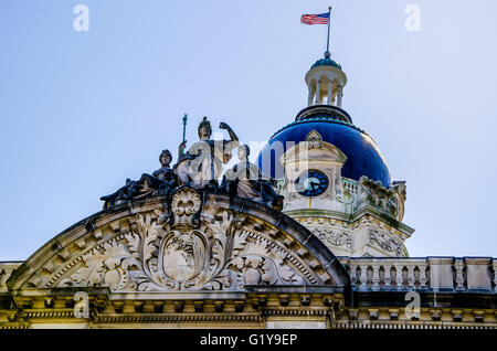 Old Vanderburgh County Courthouse Evansville Indiana Stock Photo