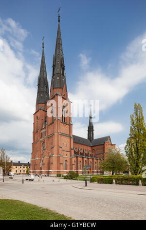 Uppsala, Sweden - May 20, 2016 : View of Uppsala Church on a sunny spring day Stock Photo