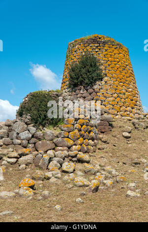 Tower Nuraghe Nuradeo, towers of Bonnara culture, Suni, Oristano, Sardinia, Italy Province Stock Photo