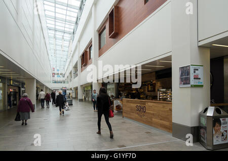 Soho Coffee company in Regent Arcade, Regent Street in Cheltenham, Gloucestershire, UK Stock Photo