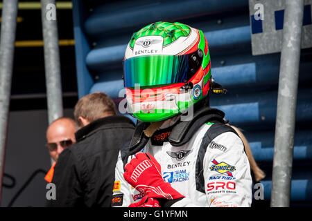 Rockingham Speedway, UK. 30th April, 2016. BritishGT at Rockingham  Team Parker Racing driver Seb Morris Stock Photo