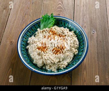 Cherkes tavugu - Chicken on the Circassian In Walnut Sauce Stock Photo