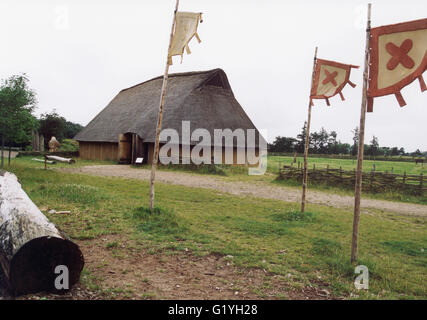 Viking Village outside Ribe Denmark Stock Photo - Alamy