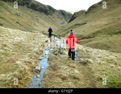 Two children fell walking in Lake District, Cumbria. Stock Photo