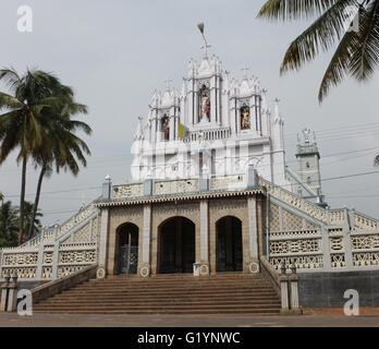 St. Antony's Church at Ollur in Kerala Stock Photo