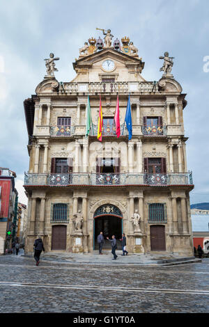 Camino de Santiago pilgrimage journey from St Jean Pied de Port, France to Burgos Spain. Stock Photo