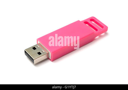 Usb flash drive on white background Stock Photo