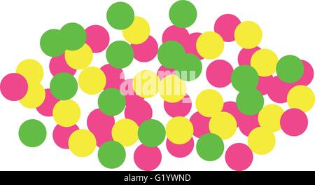 Big confetti crowd Stock Vector