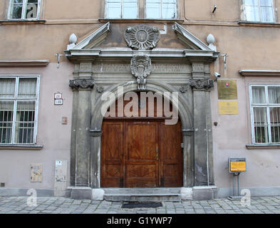 Architectural detail of the Old Town of Bratislava in Slovakia Stock Photo