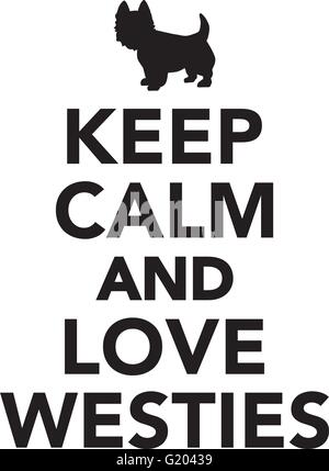 I love westies Stock Vector Image & Art - Alamy