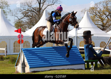 Sophie Walker (Great Britain) riding Rhapsody RFW in the Badminton Mitsubishi Motors Cup BE90 Championship 2016 Stock Photo