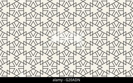 Arabic wallpaper pattern. Eastern pattern. Vector illustration of abstract seamless geometric islamic wallpaper pattern Stock Vector
