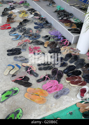 MYANMAR Catholic church Sunday service at Shwe Pyi Thar. Stock Photo