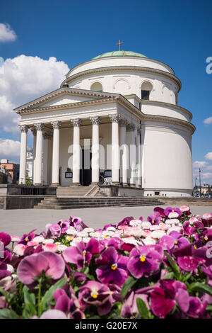 A general view of St. Alexander's Church, Warsaw, Poland. Stock Photo