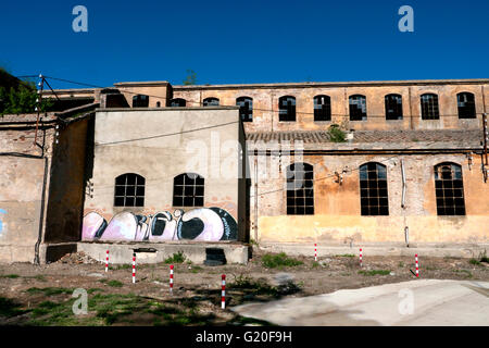 Abandoned and ancient factory Stock Photo