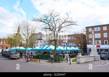 Market Square Aylesbury Buckinghamshire UK Stock Photo