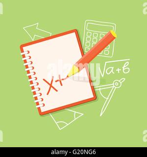 Flat vector design of  content  for education, business - eps10 Stock Vector