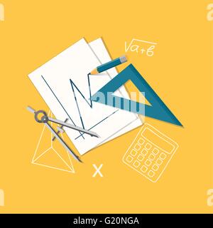Flat vector design of  content  for education, business - eps10 Stock Vector