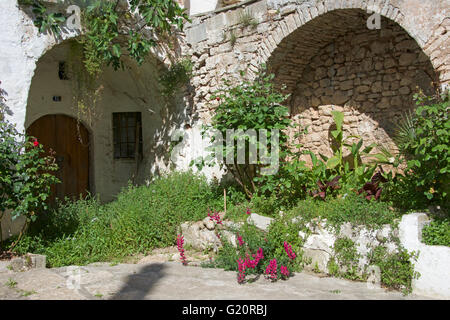 Historic warehouse remains, Martina Franca, Italy Stock Photo