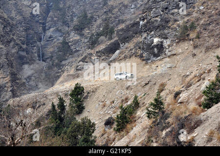 Nepal, Mustang, on the road Stock Photo