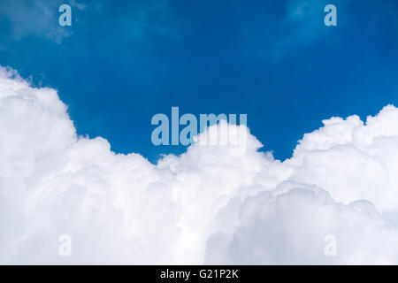 Stunning view of a blue sky with some fluffy clouds during a sunny day ...