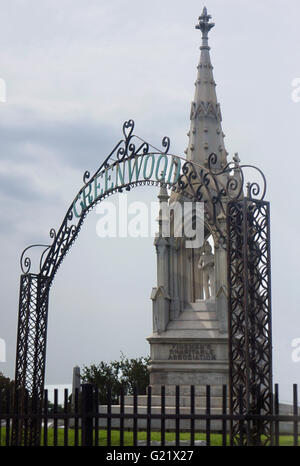 Fireman's Benevolent Association tomb in Greenwood Cemetery, New Orleans, LA. Stock Photo