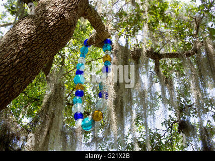 Mardi Gras Bead Tree Door Hanger, New Orleans Mardi Gras Bead Tree