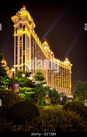 A detail of the Galaxy Macau in Macau on November 23, 2013. Stock Photo