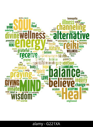 Heal Faster, word cloud concept on white background. Stock Photo