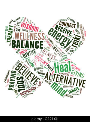 Heal Faster, word cloud concept on white background. Stock Photo