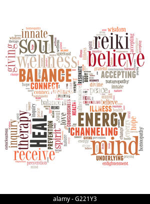 Heal Faster, word cloud concept on white background. Stock Photo