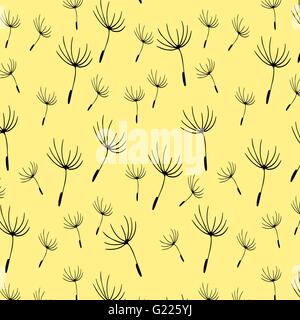 Pattern of dandelion seeds Stock Vector