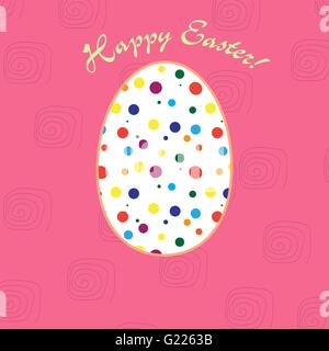 Greeting card for Easter holidays. Stock Vector