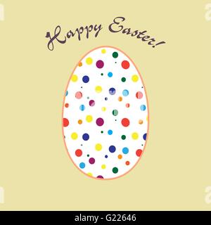 Greeting card for Easter holidays. Stock Vector