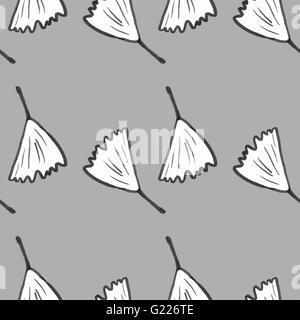 Ginkgo biloba pattern seamless.  Silhouette of ginko leaves Stock Vector